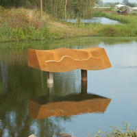 Oergrond 2013 sculpture for the WATERBOARD