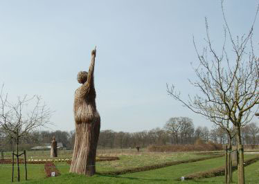 Landingsplaats, landartwerk voor galerie Interart, Heeswijk Dinther