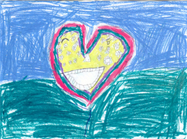 de tekening van Jordy, de Vuurvogel, groep3