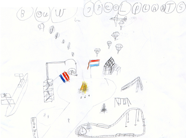 de tekening van Jordy, de Vuurvogel, groep3