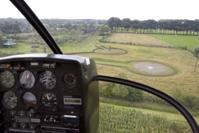 luchtfoto vanuit de helikopter